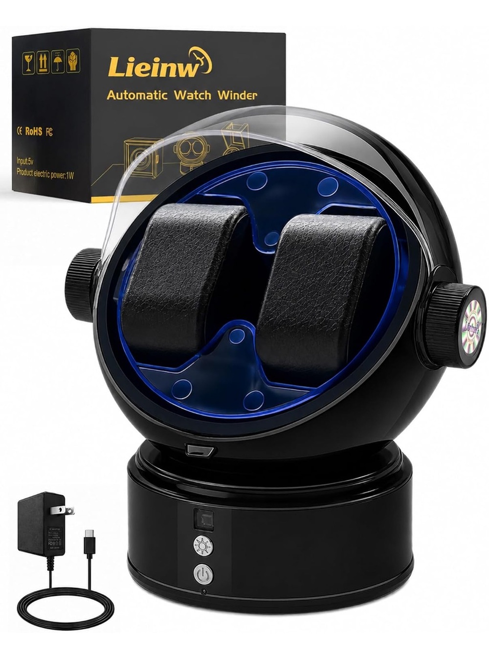 New Black Automatic Watch Winder